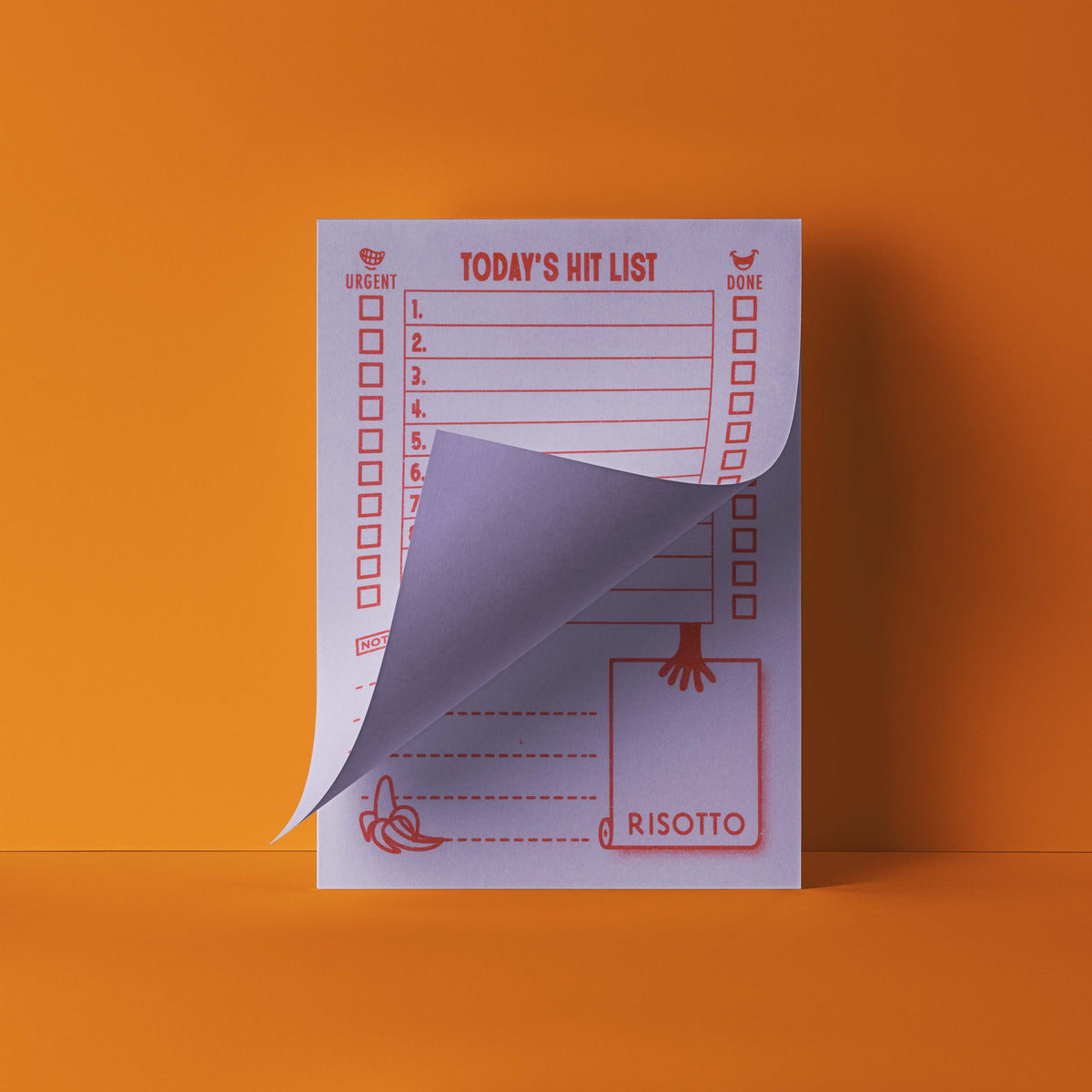 Hitlist Paper Format HIT LIST: Lilac | Daily To-Do List Notepad | RISOTTO