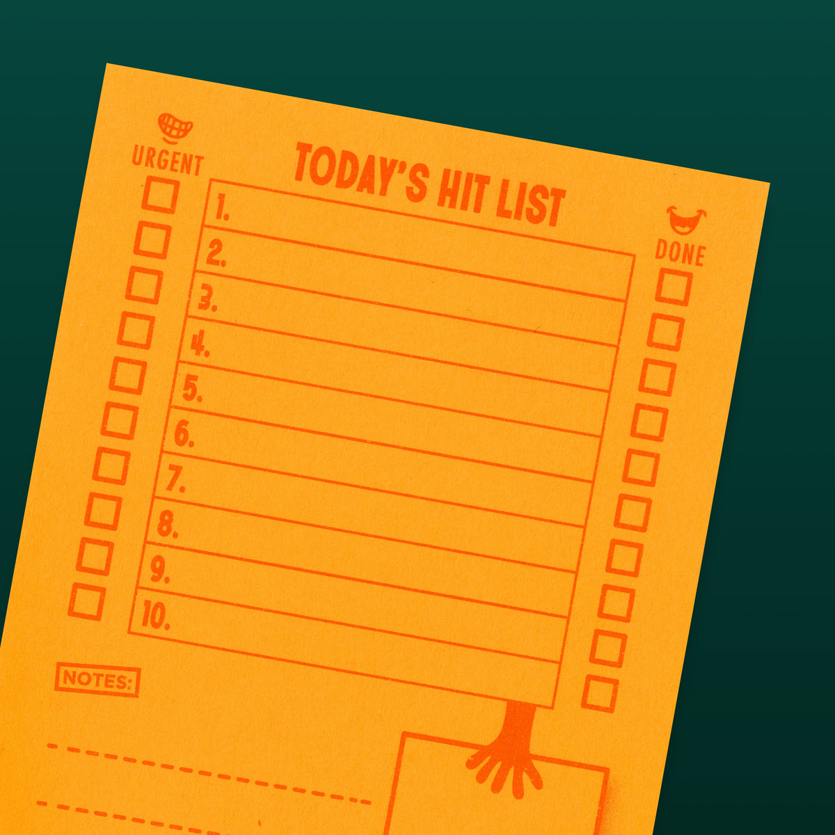 HIT LIST: Tangerine - To Do List Notepad