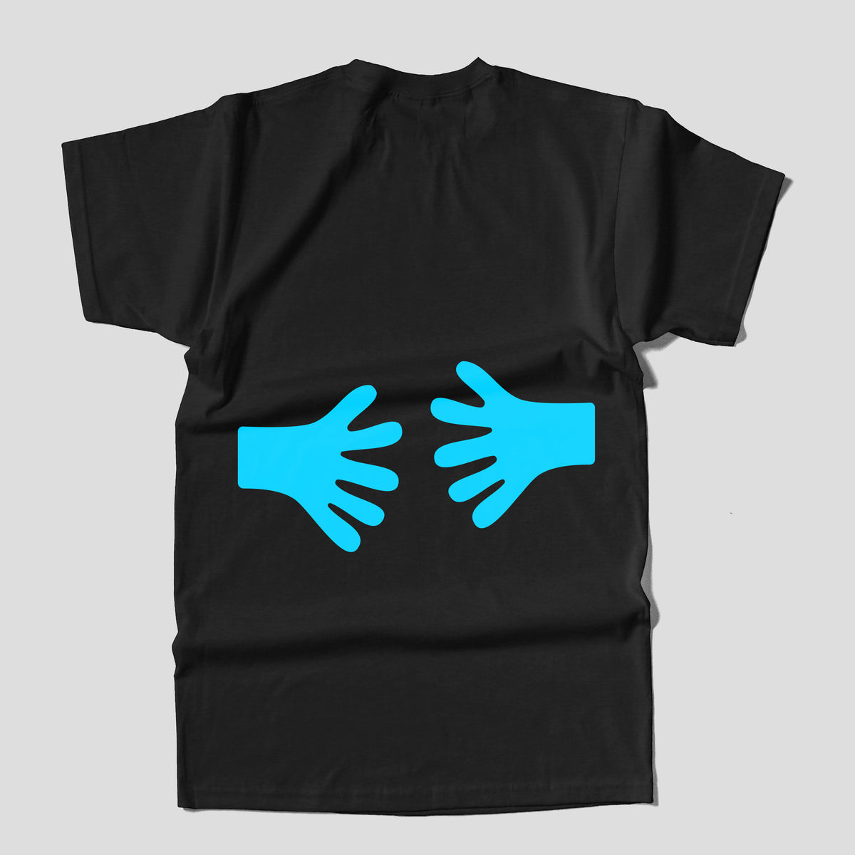 Hug - Back Sided Black T-shirt